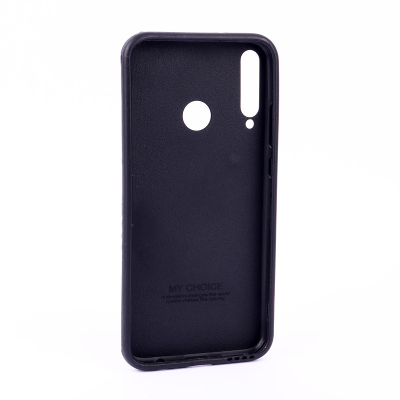 قاب ساده سیلیکونی چرمی محافظ لنزدار Huawei Y7p