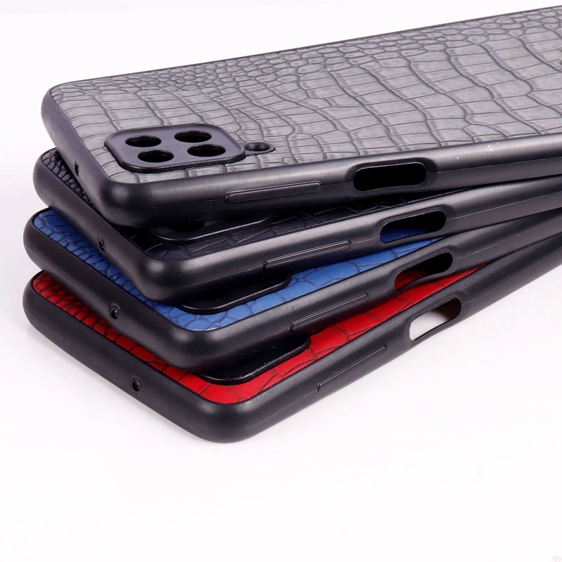 قاب پوست ماری کروکودیل سامسونگ Galaxy A12 محافظ لنزدار