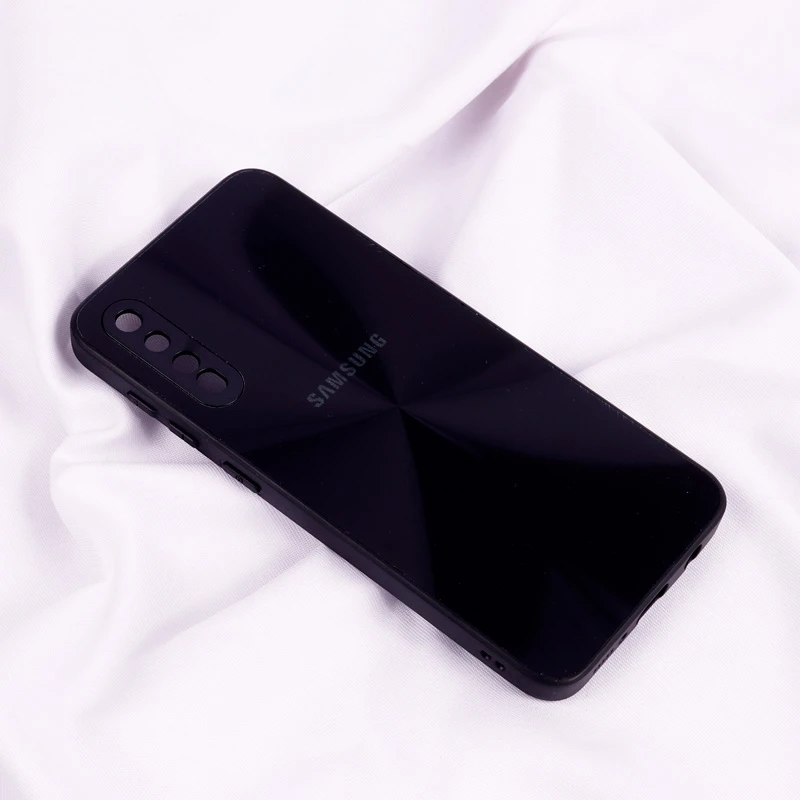 قاب طرح PVD محافظ لنزدار Samsung Galaxy A30s مشکی