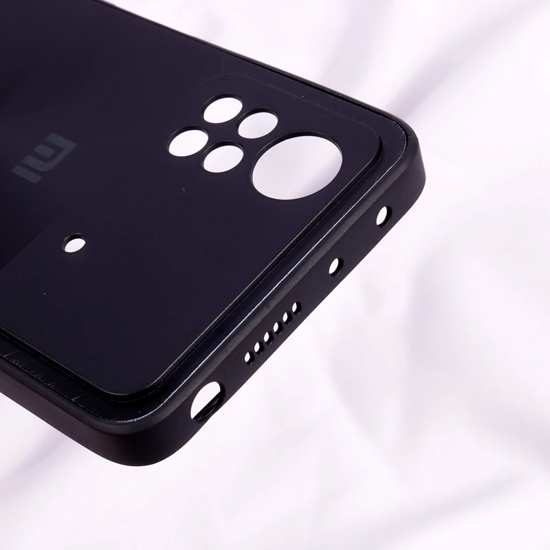 قاب طرح PVD محافظ لنزدار Xiaomi Poco X4 Pro 5G مشکی