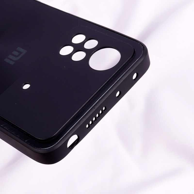 قاب طرح PVD محافظ لنزدار Xiaomi Poco X4 Pro 5G مشکی