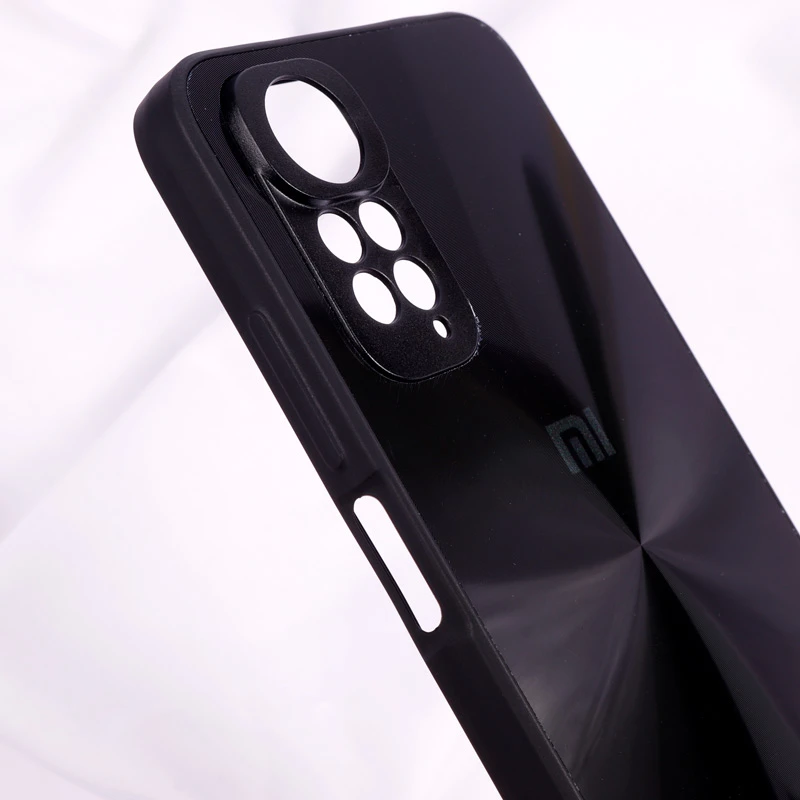 قاب طرح PVD محافظ لنزدار Xiaomi Redmi Note 11 / 11s مشکی