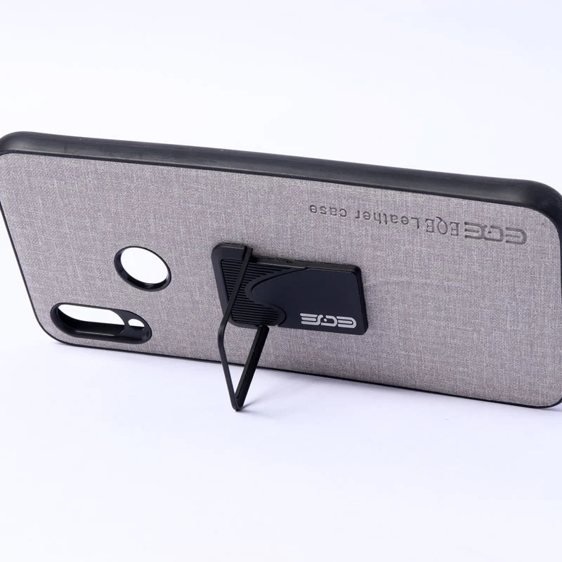 قاب چرمی هولدر دار Xiaomi Redmi Note 7 طوسی