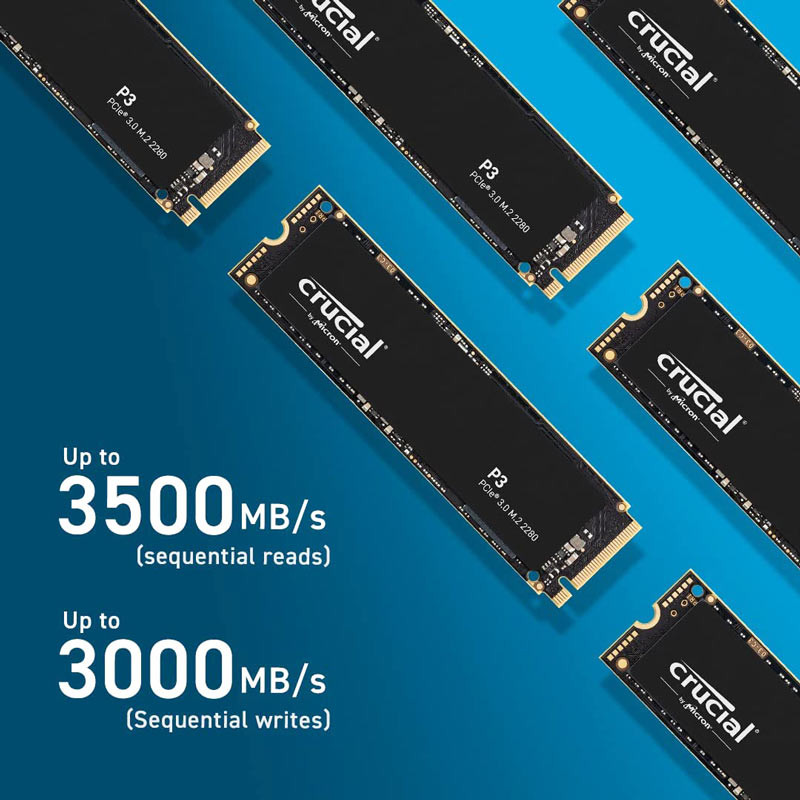 حافظه SSD کروشیال Crucial P3 500GB M.2