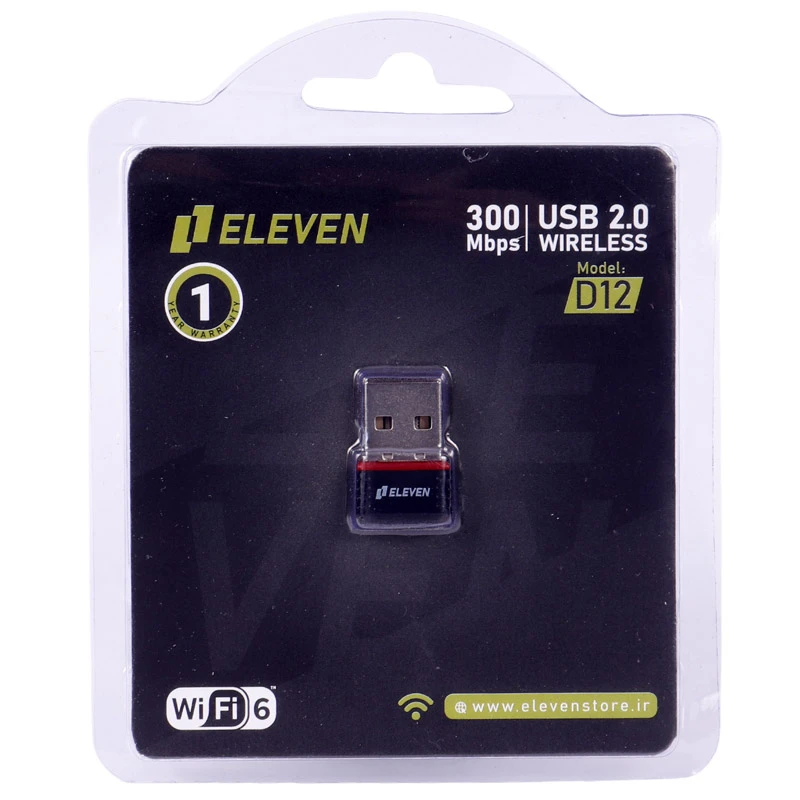 کارت شبکه بی سیم Eleven D12 300Mbps
