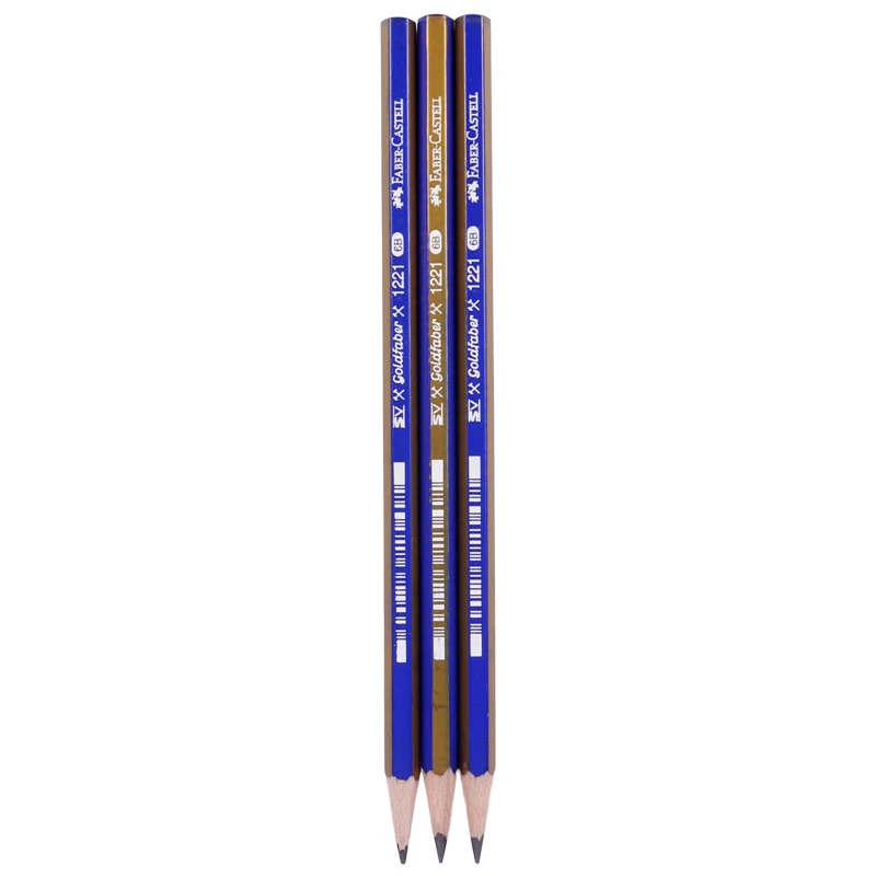 مداد طراحی فابر کاستل Faber-Castell 1221 6B بسته 12 عددی
