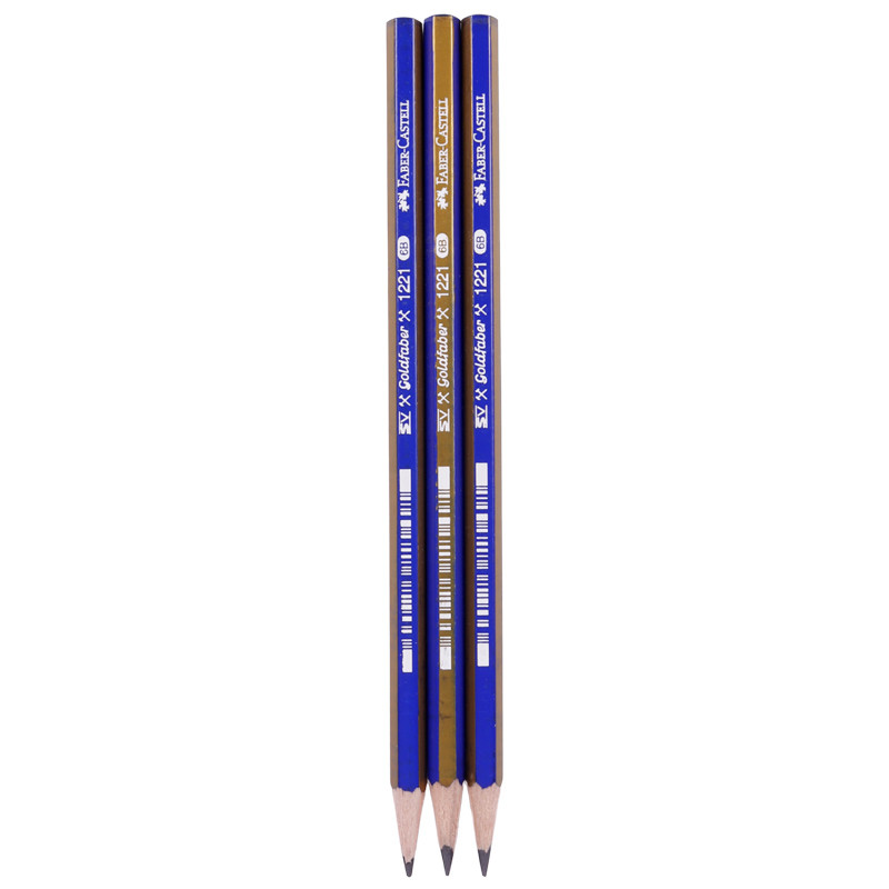 مداد طراحی فابر کاستل Faber-Castell 1221 6B بسته 12 عددی