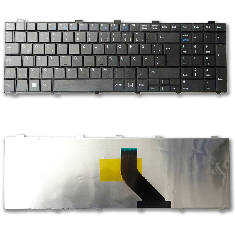کیبورد لپ تاپ فوجیتسو Fujitsu LifeBook A530 بدون فریم مشکی