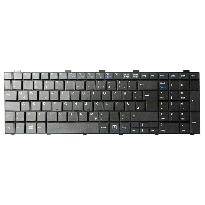 کیبورد لپ تاپ فوجیتسو Fujitsu LifeBook A530 بدون فریم مشکی