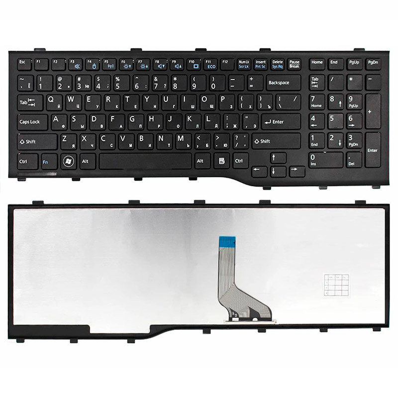کیبورد لپ تاپ فوجیتسو Fujitsu LifeBook A532 با فریم مشکی