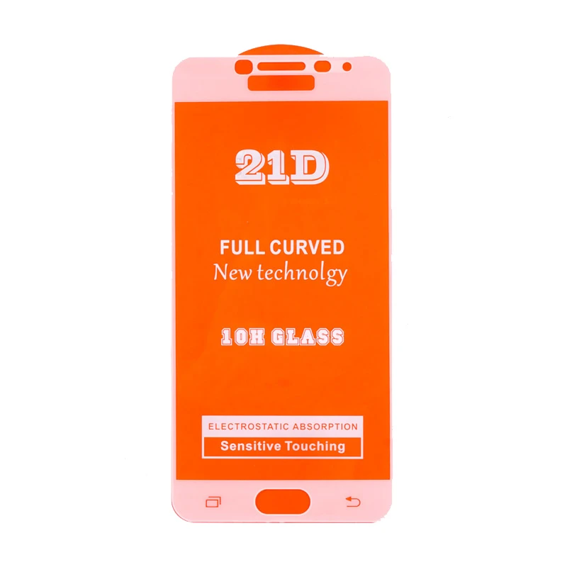 گلس فول تمام چسب Samsung Galaxy C5 Pro سفید