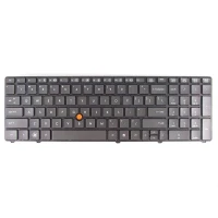 کیبورد لپ تاپ اچ پی HP EliteBook 8770W با فریم مشکی