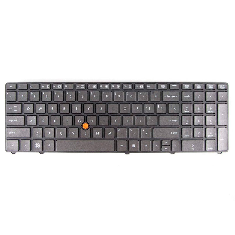 کیبورد لپ تاپ اچ پی HP EliteBook 8770W با فریم مشکی