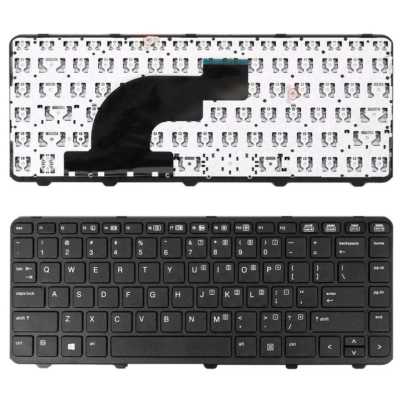 کیبورد لپ تاپ اچ پی HP ProBook 640 G1 / 645 G1 با فریم مشکی