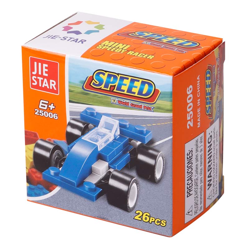 لگو ماشین مسابقه 26 تکه Jie Star Speed کد 25006