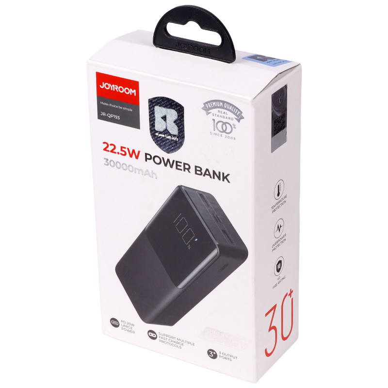 پاور بانک فست شارژ 30000 جوی روم Joyroom JR-QP193 QC3.0 PD 22.5W