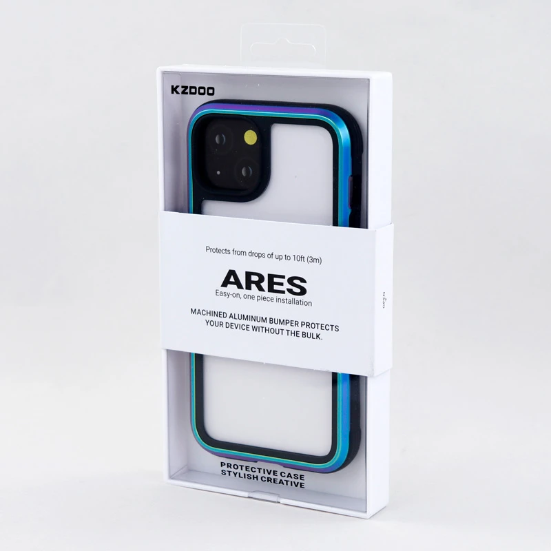 قاب ضد ضربه پشت شفاف Kzdoo Ares آیفون iPhone 13 / 14
