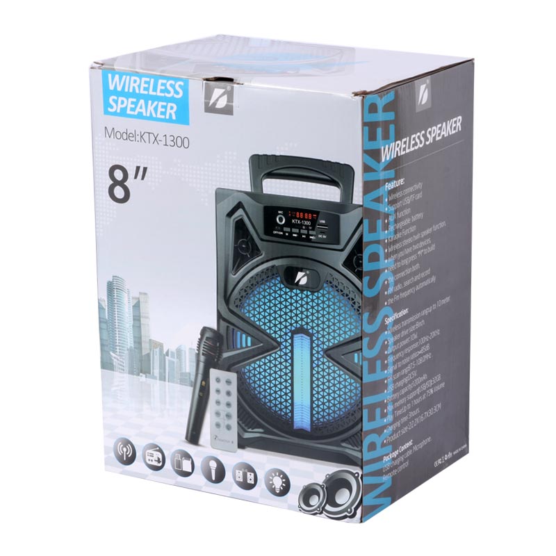 اسپیکر بلوتوثی رم و فلش خور KTX-1300 + میکروفون و ریموت کنترل