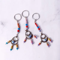 جاکلیدی فلزی طرح چشم و نظر 3 پر