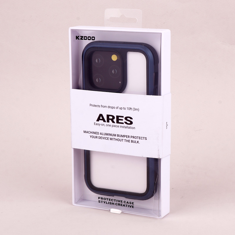 قاب ضد ضربه پشت شفاف Kzdoo Ares آیفون iPhone 14 Pro