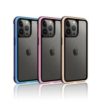 قاب ضد ضربه پشت شفاف Kzdoo Ares آیفون iPhone 14 Pro