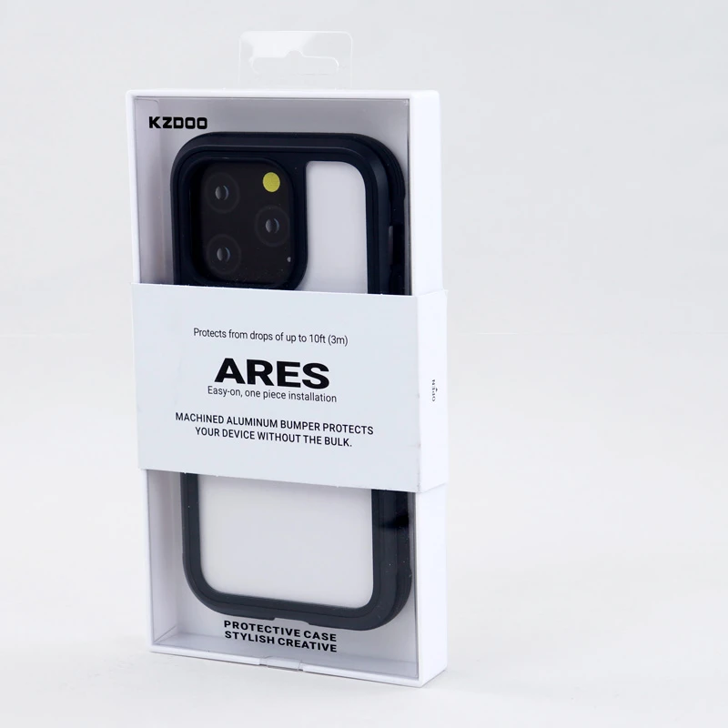 قاب ضد ضربه پشت شفاف Kzdoo Ares آیفون iPhone 14 Pro