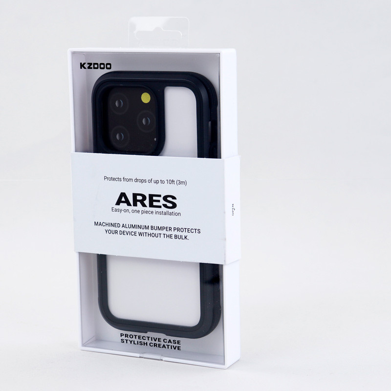 قاب ضد ضربه پشت شفاف Kzdoo Ares آیفون iPhone 14 Pro