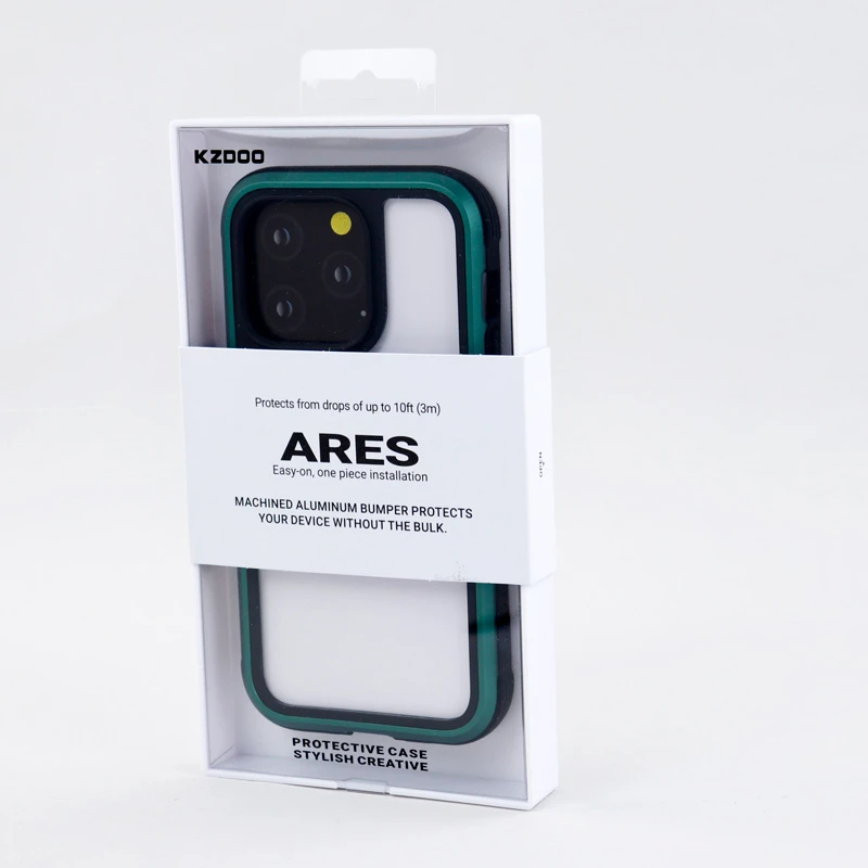 قاب ضد ضربه پشت شفاف Kzdoo Ares آیفون iPhone 14 Pro