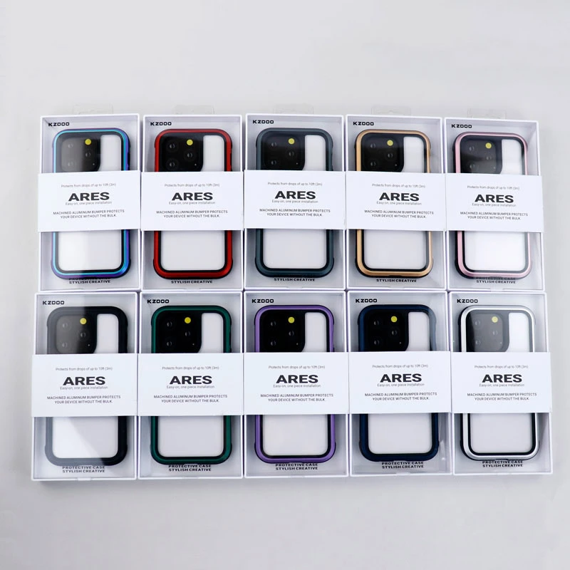 قاب ضد ضربه پشت شفاف Kzdoo Ares آیفون iPhone 14 Pro