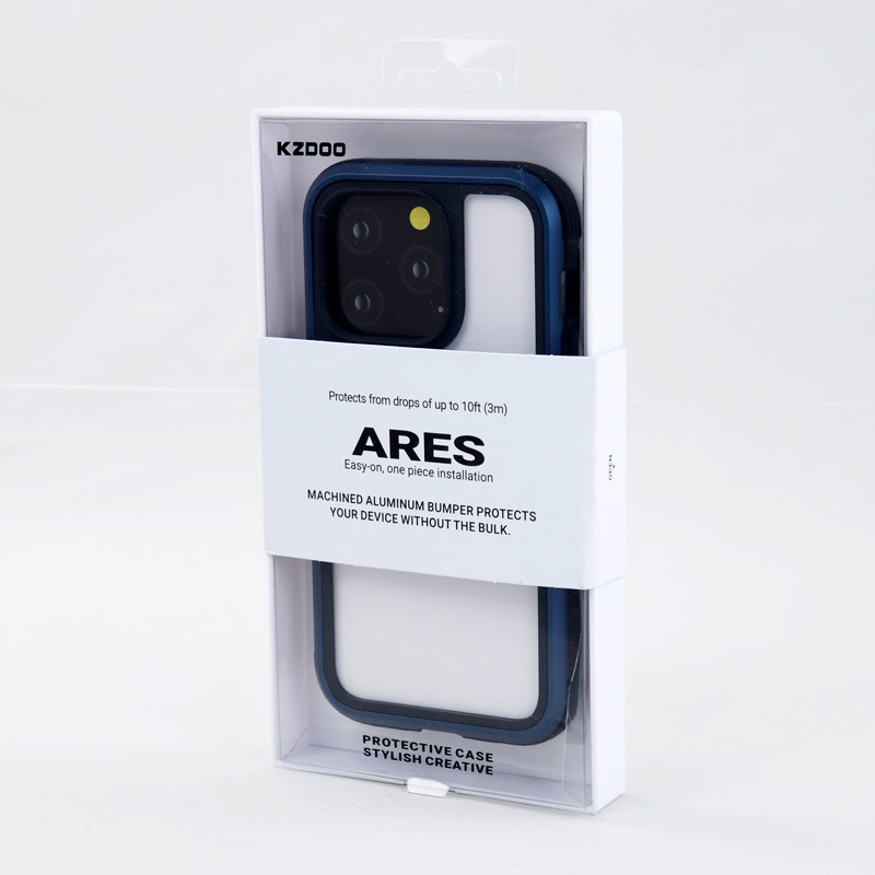قاب ضد ضربه پشت شفاف Kzdoo Ares آیفون iPhone 14 Pro