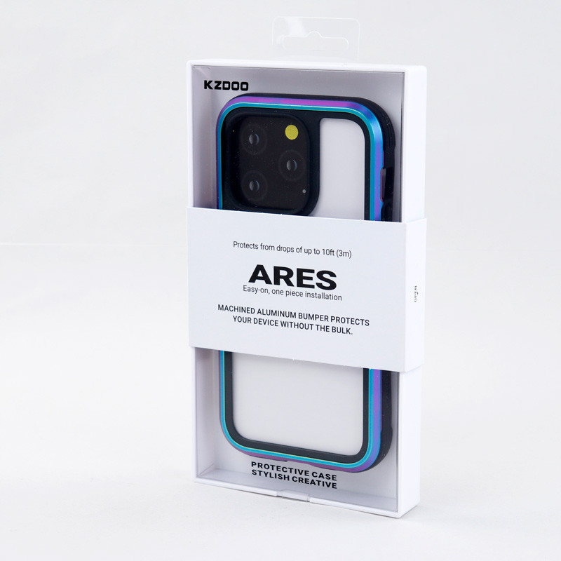 قاب ضد ضربه پشت شفاف Kzdoo Ares آیفون iPhone 14 Pro