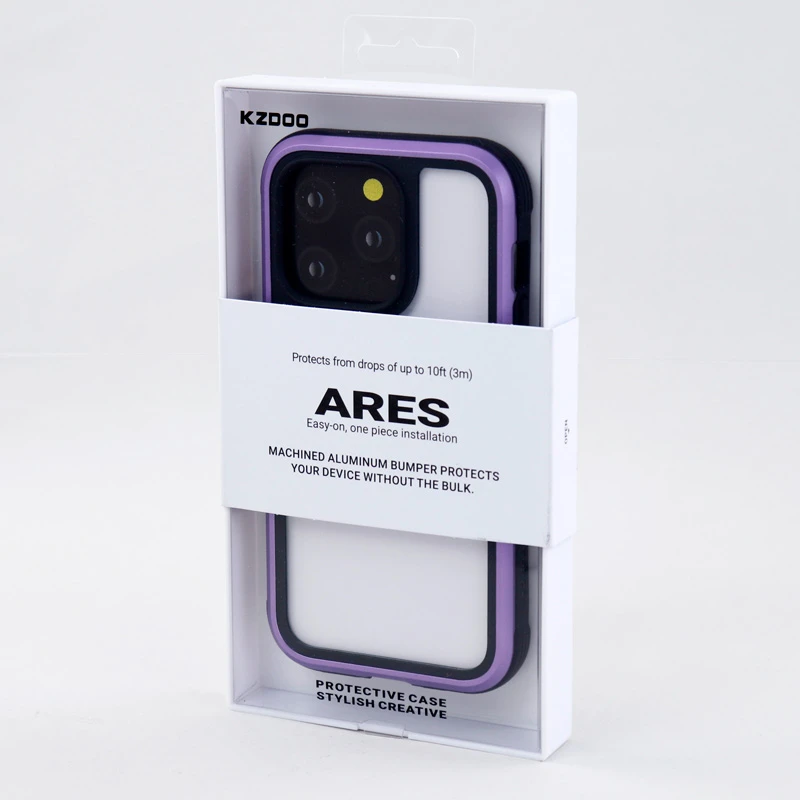 قاب ضد ضربه پشت شفاف Kzdoo Ares آیفون iPhone 14 Pro