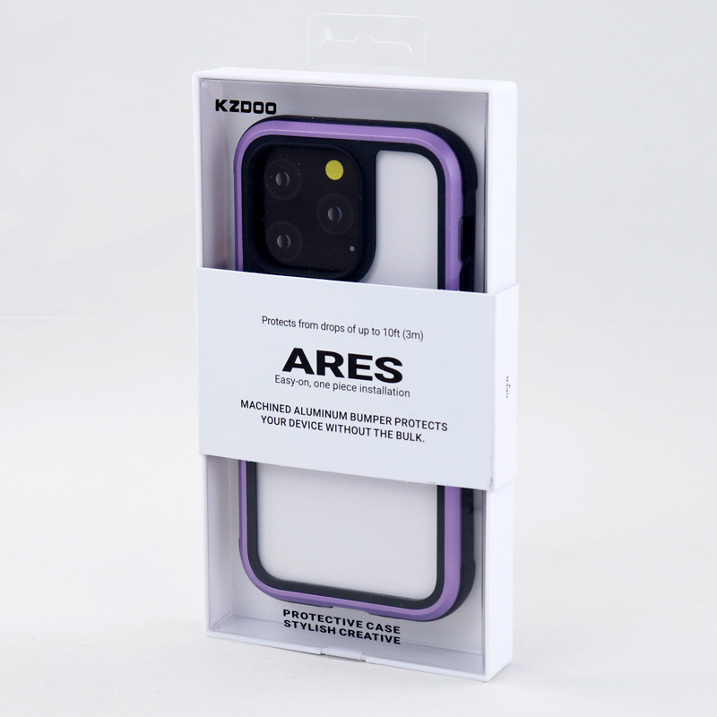 قاب ضد ضربه پشت شفاف Kzdoo Ares آیفون iPhone 14 Pro