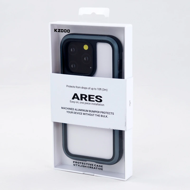 قاب ضد ضربه پشت شفاف Kzdoo Ares آیفون iPhone 14 Pro