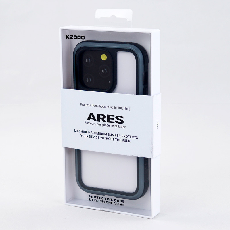 قاب ضد ضربه پشت شفاف Kzdoo Ares آیفون iPhone 14 Pro