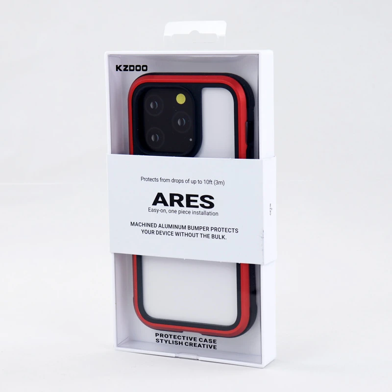 قاب ضد ضربه پشت شفاف Kzdoo Ares آیفون iPhone 14 Pro