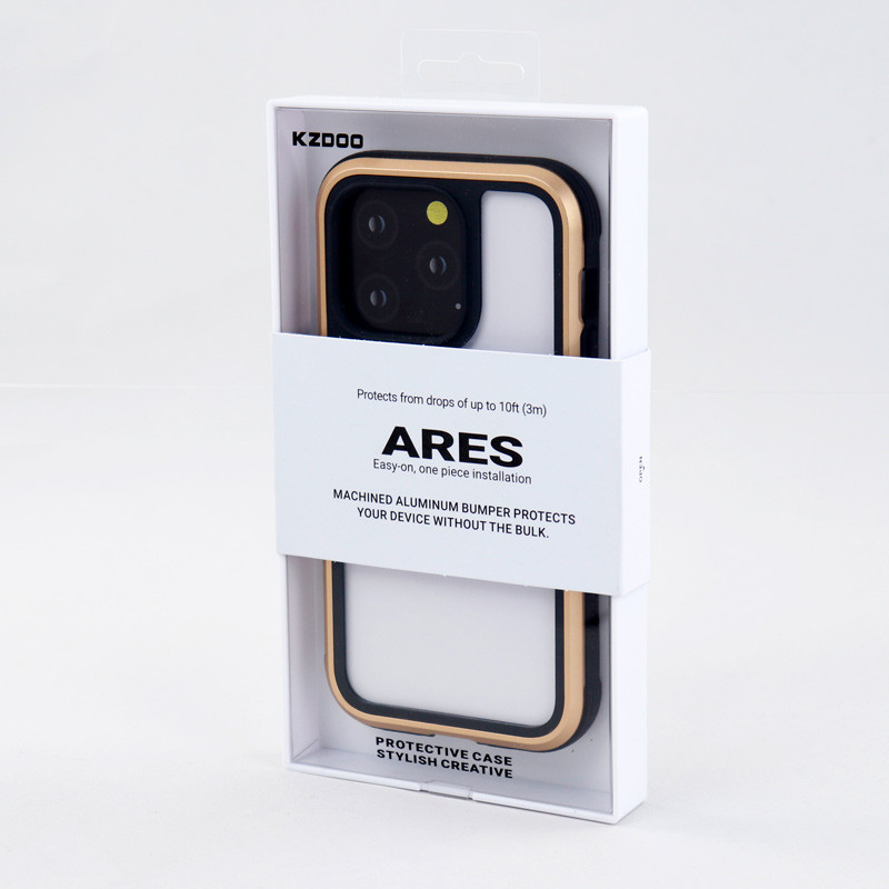 قاب ضد ضربه پشت شفاف Kzdoo Ares آیفون iPhone 14 Pro