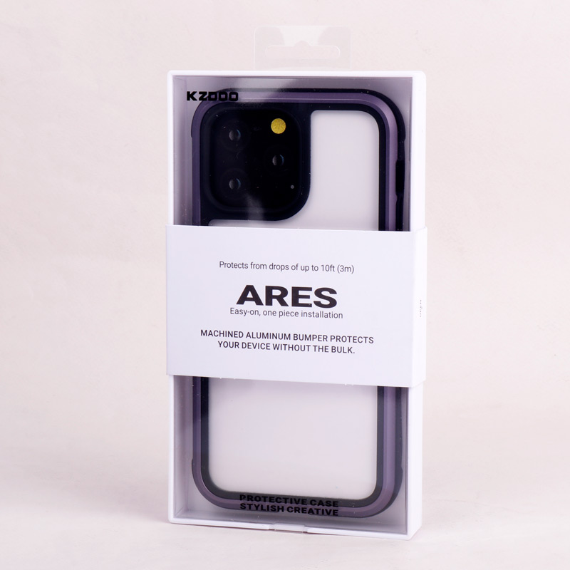 قاب ضد ضربه پشت شفاف Kzdoo Ares آیفون iPhone 14 Pro Max