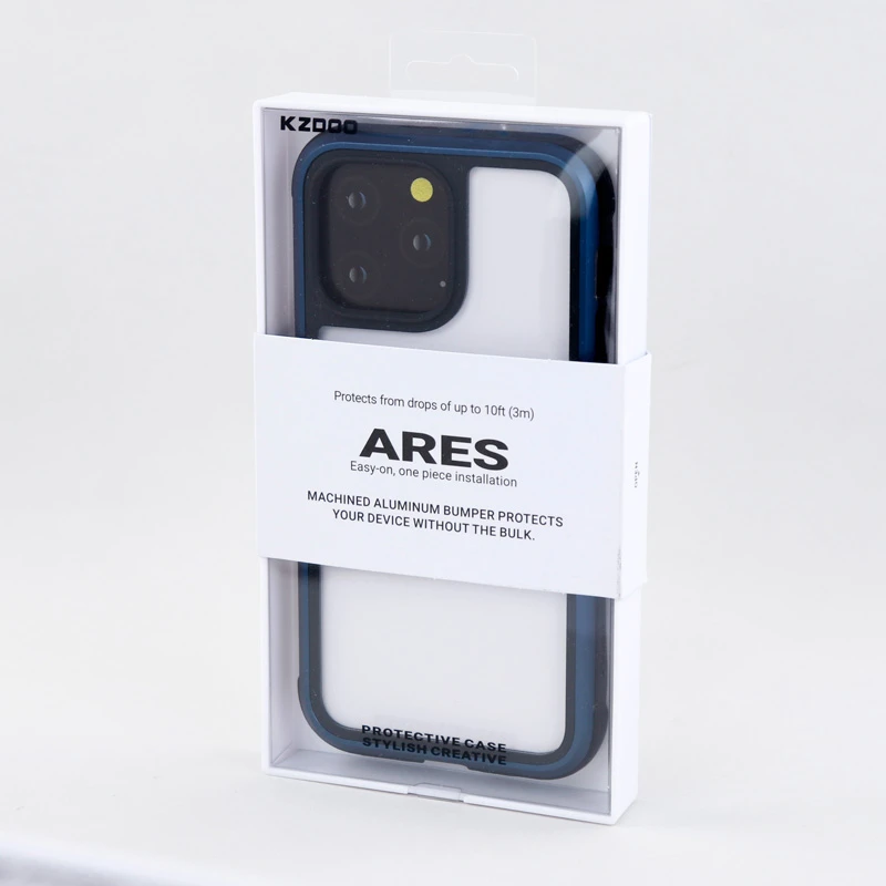 قاب ضد ضربه پشت شفاف Kzdoo Ares آیفون iPhone 14 Pro Max
