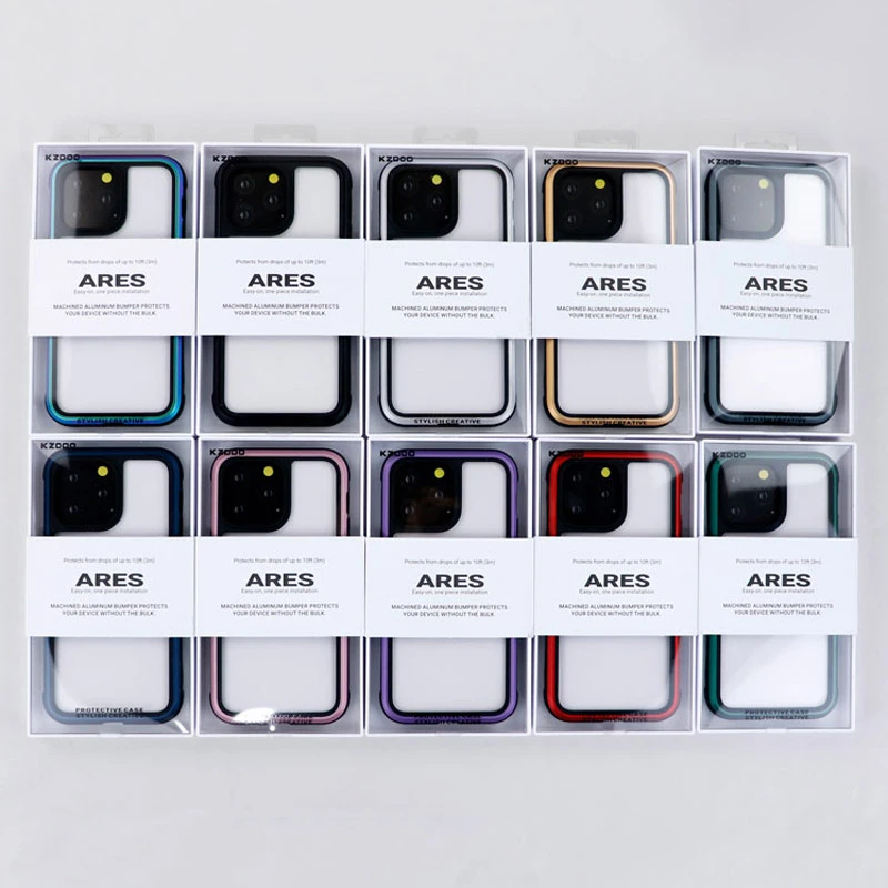 قاب ضد ضربه پشت شفاف Kzdoo Ares آیفون iPhone 14 Pro Max