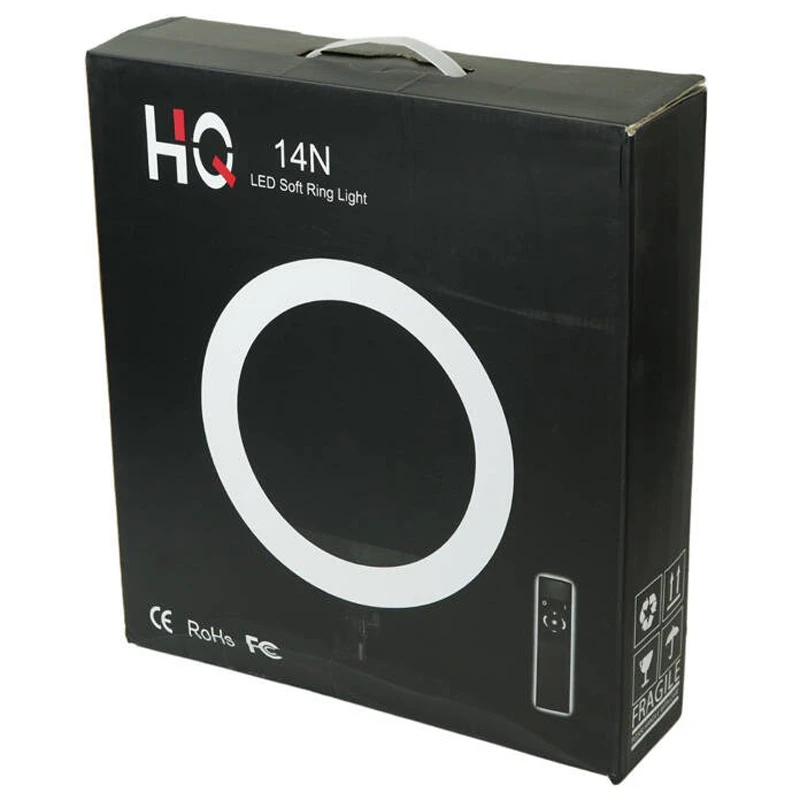 رینگ لایت پایه دار 14 اینچ LED Soft HQ-14N