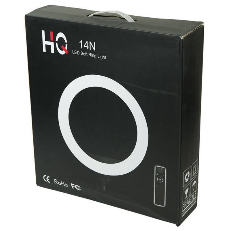 رینگ لایت پایه دار 14 اینچ LED Soft HQ-14N