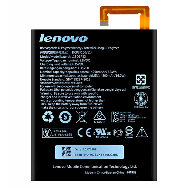 باتری تبلت اورجینال Lenovo A5500 L13D1P32