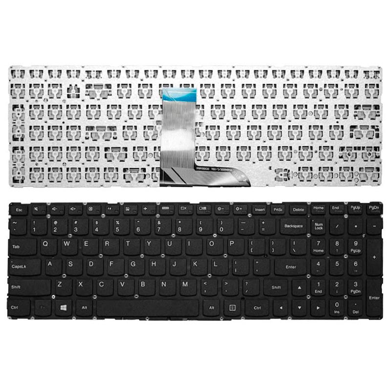 کیبورد لپ تاپ لنوو Lenovo Ideapad 700-15 بدون فریم مشکی