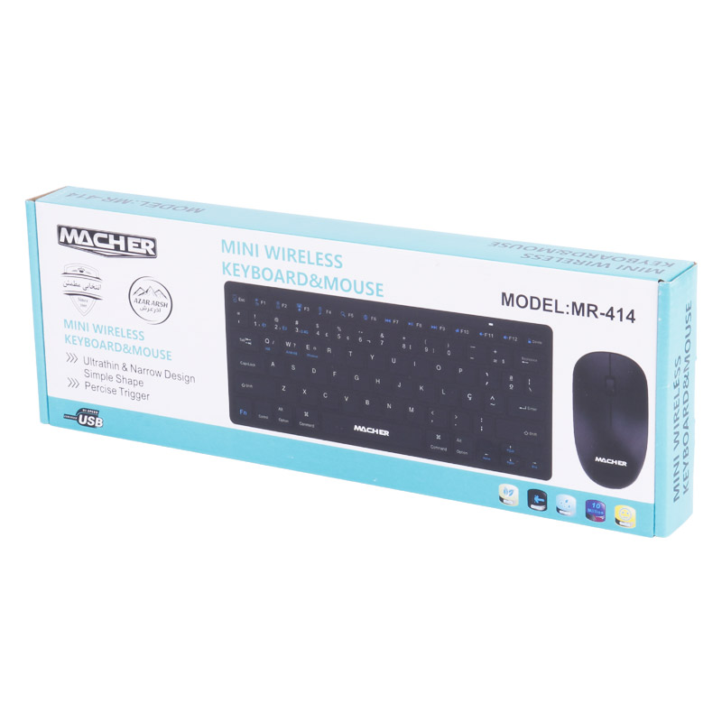 کیبورد و موس بی سیم مچر MR-414