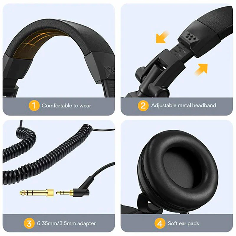هدفون مانیتورینگ سیم دار Maono AU-MH501