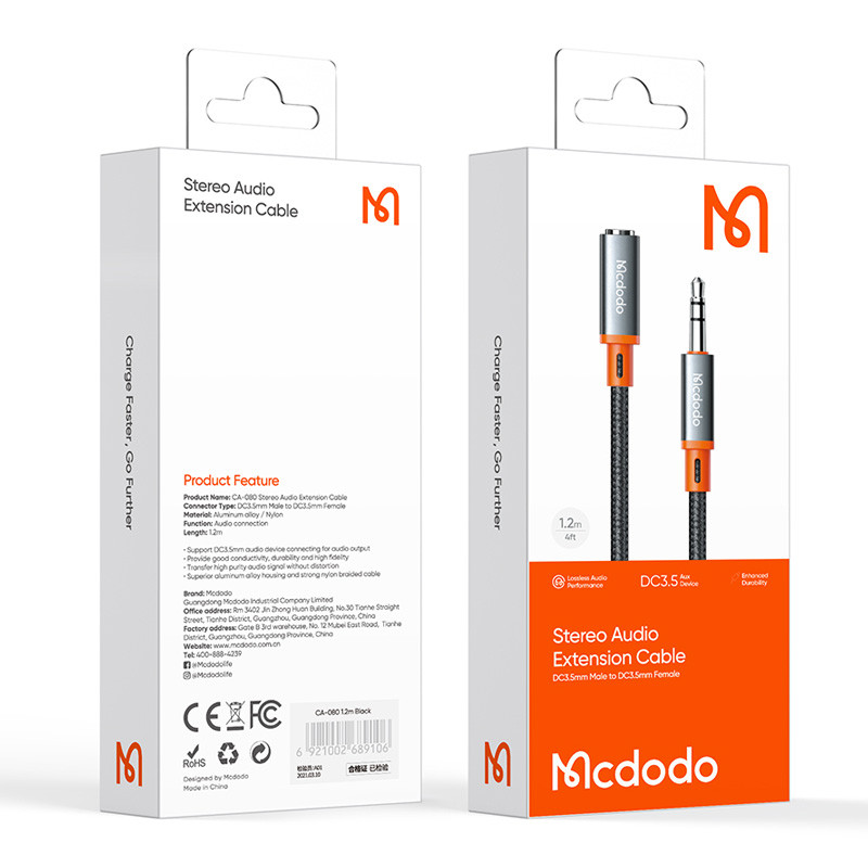 کابل افزایش طول صدا Mcdodo CA-0800 1.2m