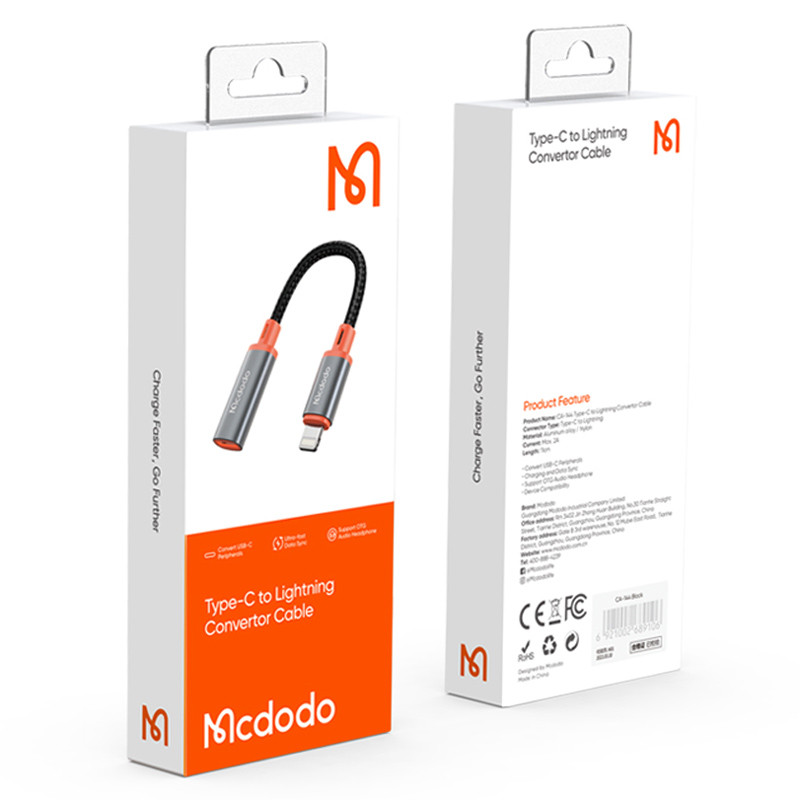 کابل تبدیل Mcdodo CA-1440 Type-C to Lightning 11cm