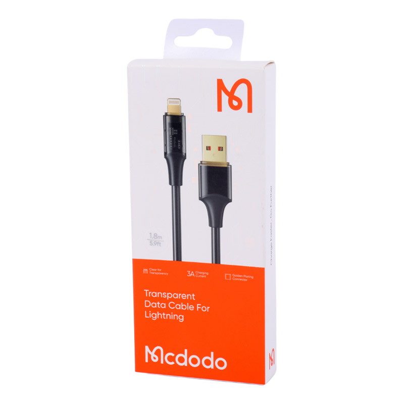 کابل آیفونی فست شارژ Mcdodo CA-208 3A 1.8m