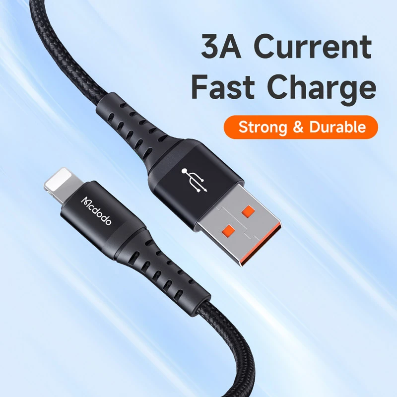 کابل لایتنینگ فست شارژ 3 آمپر مک دودو CA-2261 طول 1 متر